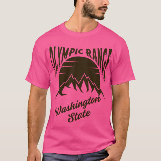 Camiseta Montaña Olímpica de Estilo Vintage