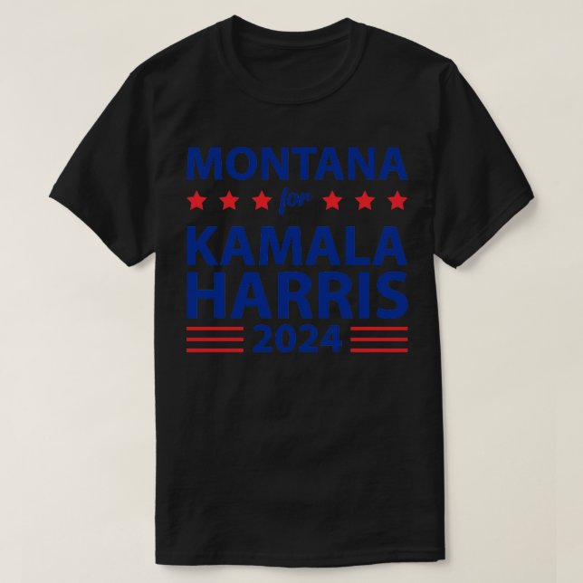 Camiseta Montana para KAMALA HARRIS PRESIDENTE 2024 (Diseño del anverso)