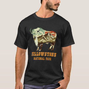 Camiseta Montana PARQUE NACIONAL YELLOWSTON Divertido Wyomi
