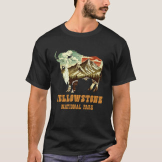 Camiseta Montana PARQUE NACIONAL YELLOWSTON Divertido Wyomi