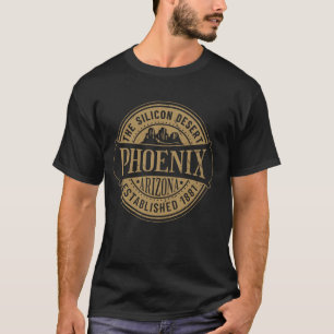 Camiseta Montaña Phoenix Arizona Silicon Desert Estd 1881