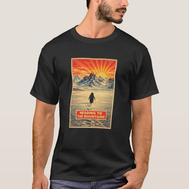 camiseta montaña pingüino (Anverso)