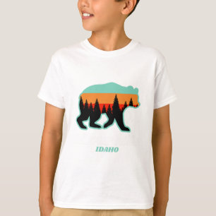Camiseta Montaña plateada Idaho Esquí Snowboard Bear
