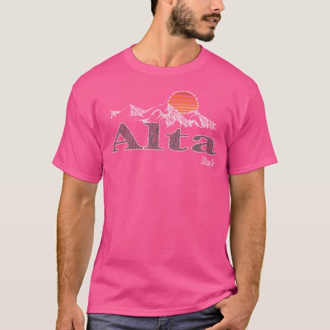 Camiseta Montaña Retro Alta Utah (Anverso)