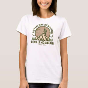 Camiseta Montaña Retro Denali Hike Sunset T-Shirt
