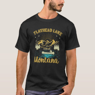 Camiseta Montaña Retro Verano Montana Flathead La