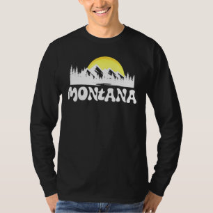 Camiseta Montana Retro Vintage al aire libre Gráfico 1