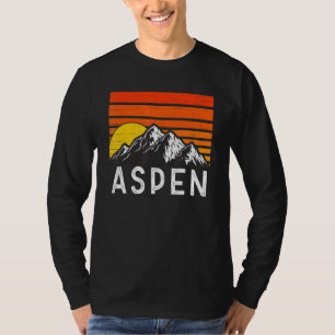 Camiseta Montaña Retro Vintage de Aspen Colorado