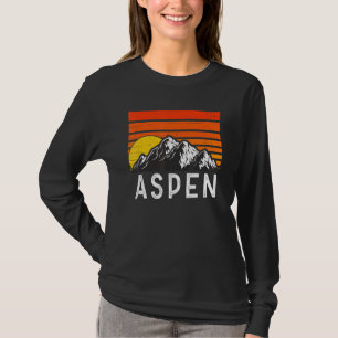 Camiseta Montaña Retro Vintage de Aspen Colorado