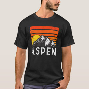 Camiseta Montaña Retro Vintage de Aspen Colorado