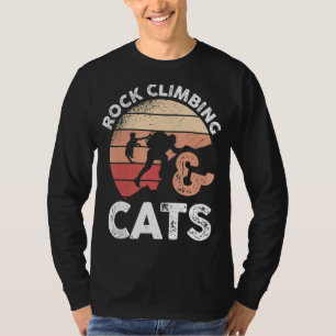 Camiseta Montaña Rock Climber Cat Rock Climbing & Cats