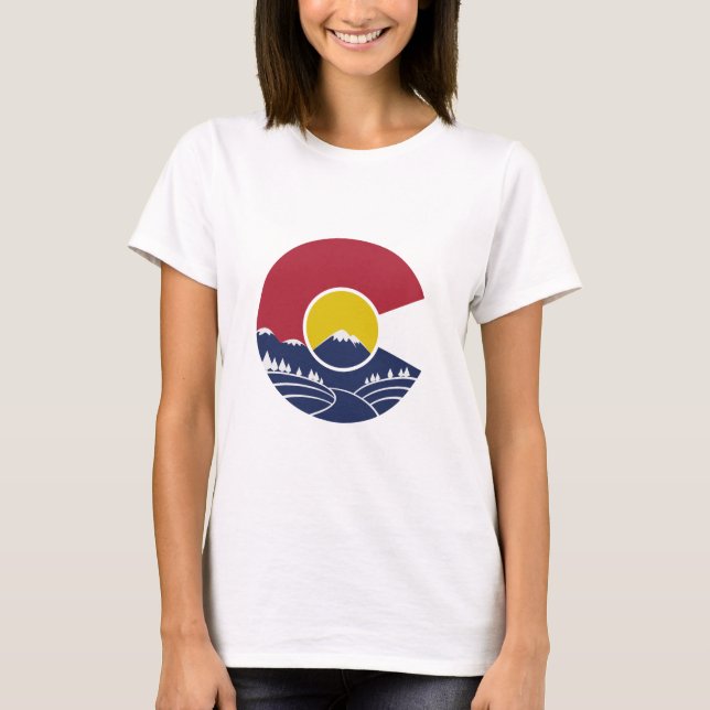 Camiseta Montaña rocosa Colorado C (Anverso)