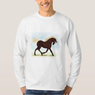 Camiseta Montaña Rocosa Hípica Ecuestre