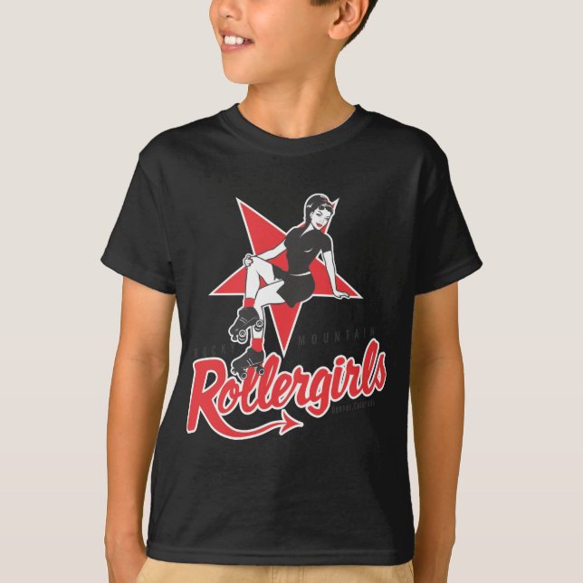 Camiseta Montaña rocosa Rollergirls (Anverso)