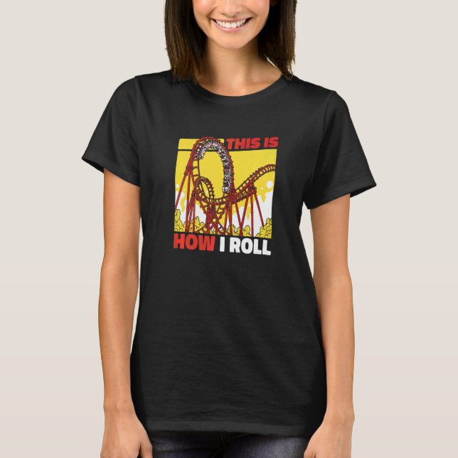 Camiseta Montaña Rusa Coasters Parque de Diversiones (Anverso)