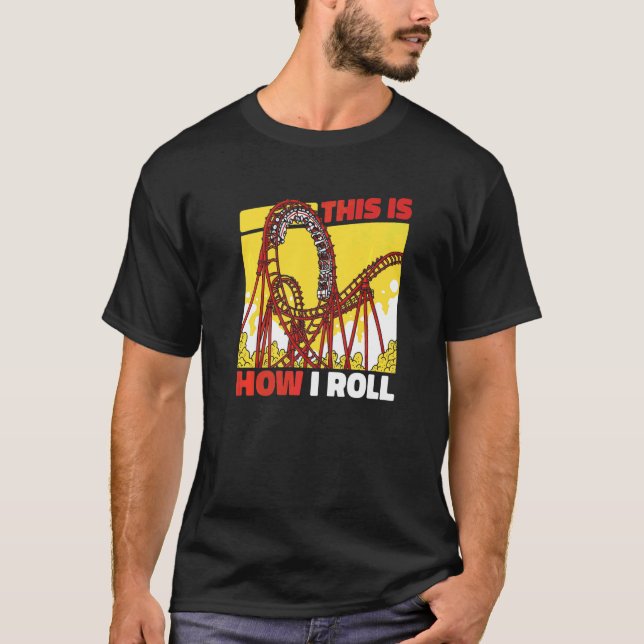 Camiseta Montaña Rusa Coasters Parque de Diversiones (Anverso)