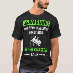 Camiseta Montaña Rusa de Advertencia Verde