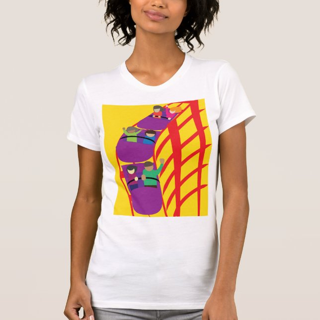 Camiseta Montaña Rusa de cerca (Anverso)