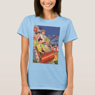 Camiseta Montaña Rusa de Perros con Globos para Niños Vinta