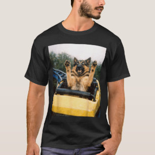 Camiseta Montaña Rusa Perro Divertido Meme Gráfico Tonto Al