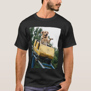 Camiseta Montaña Rusa Perro Divertido Meme Gráfico Tonto La