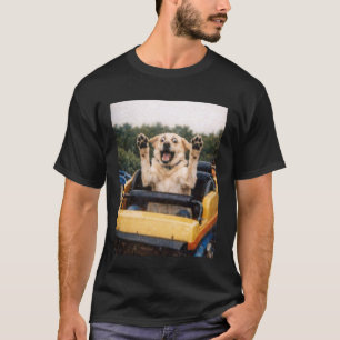 Camiseta Montaña Rusa Perro Divertido Meme Gráfico Tonto La