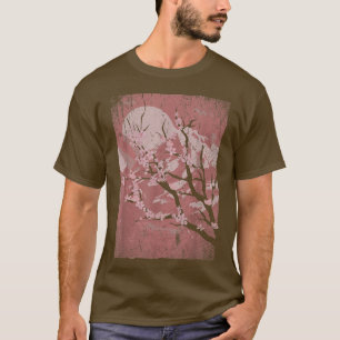 Camiseta Montaña Sakura japonesa Sunset Japan Floral Cherr