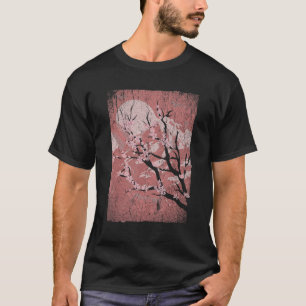 Camiseta Montaña Sakura japonesa Sunset Japan Floral Cherr
