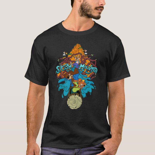 Camiseta montaña salpicada (Anverso)