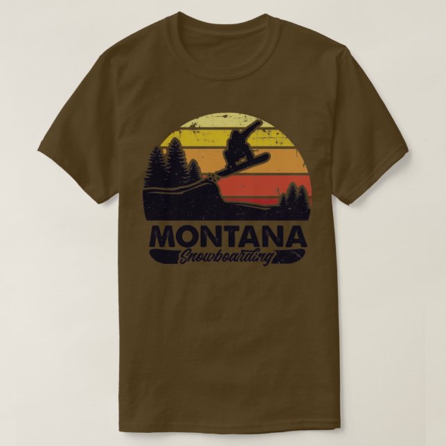 Camiseta Montana snowboard (Diseño del anverso)