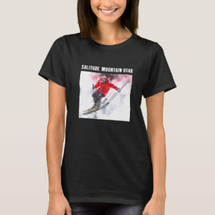 Camiseta Montaña Soledad Utah Esquí Esquiador Recuerdo M