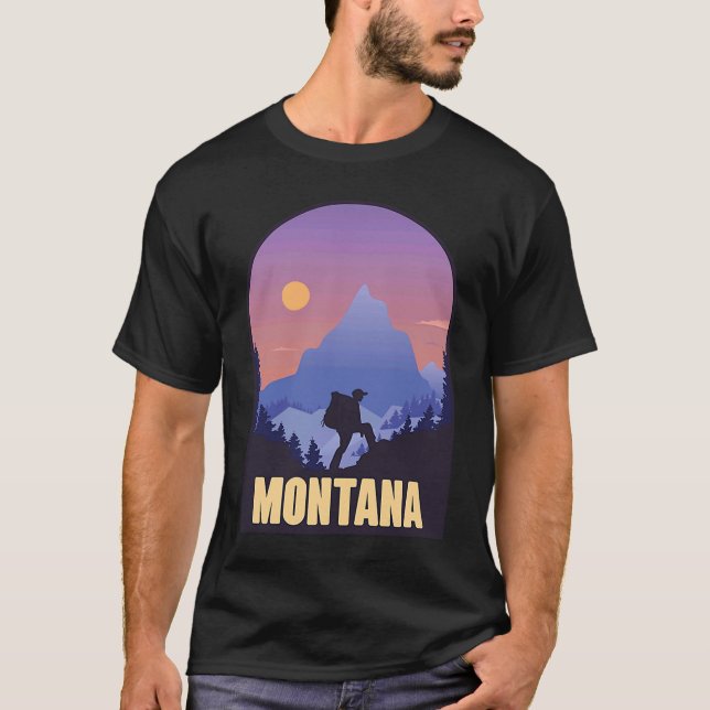 Camiseta Montana State USA Hip Trip Souvenir (Anverso)