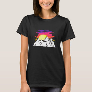 Camiseta Montaña Sunset Circle Arcoiris al aire libre Natur
