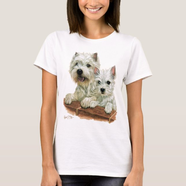 Camiseta Montaña Terrier blanco del oeste (Anverso)