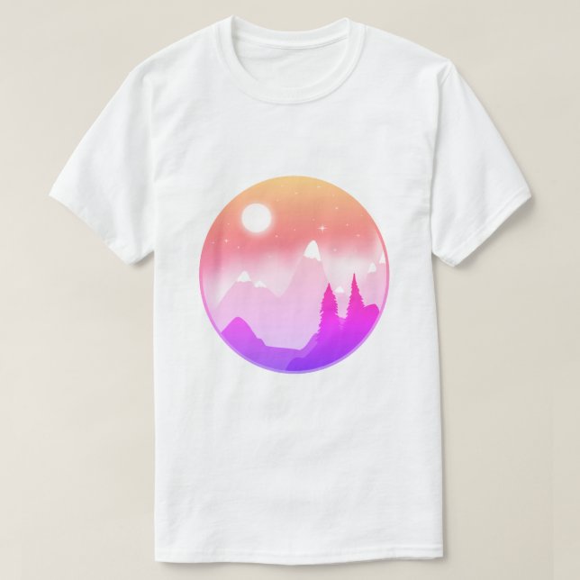 Camiseta Montaña Twilight (Diseño del anverso)
