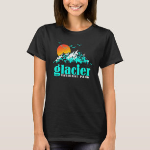 Camiseta Montana US Montaña Travel Vintage Glacier National