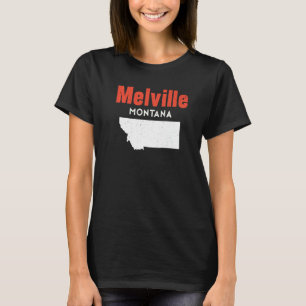 Camiseta Montana Usa State America Travel Montanan Melville