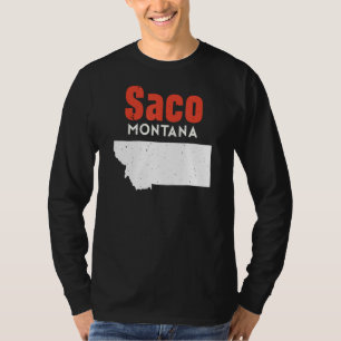 Camiseta Montana Usa State America Travel Montanan Saco