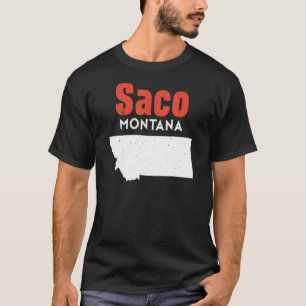 Camiseta Montana Usa State America Travel Montanan Saco