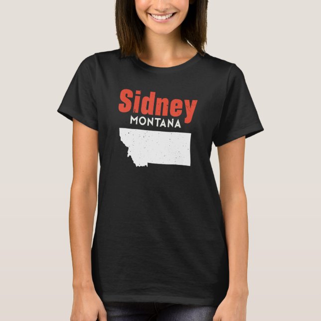 Camiseta Montana Usa State America Travel Montanan Sidney (Anverso)