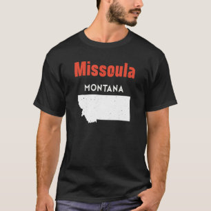 Camiseta Montana Usa State America Viaja Montanan Missoula