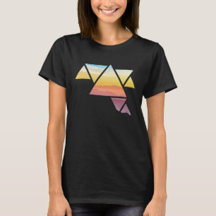 Camiseta Montaña Viaje Magnífico Resumen Senderismo Prisma 