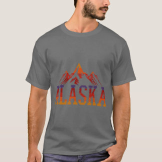 Camiseta Montaña Vintage de Alaska