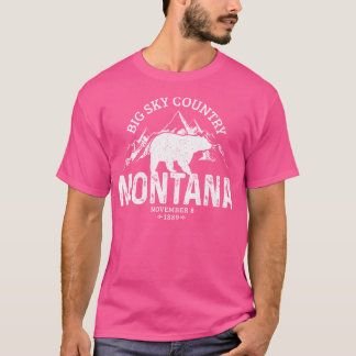 Camiseta Montana Vintage Grizzly Bear Camping Senderismo So