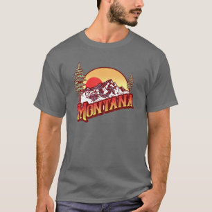 Camiseta Montana Vintage Mountains Eighties Graphic