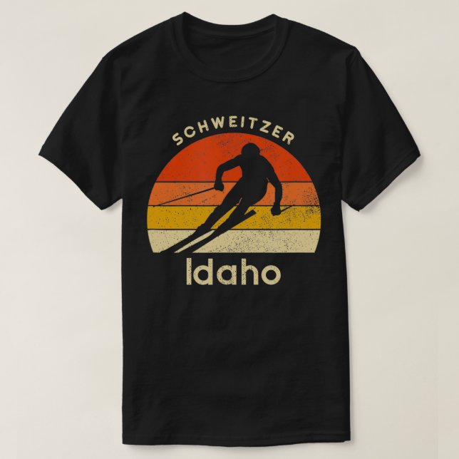Camiseta Montaña Vintage Schweitzer Idaho (Diseño del anverso)