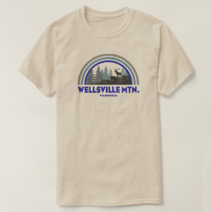 Camiseta Montaña Wellsville Wilderness Utah Ciervo Arcoíris