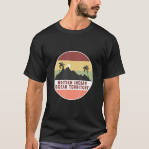 Camiseta Montaña y palmas del Territorio Británico del Océa
