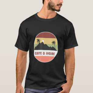 Camiseta Montaña Y Palmeras De Costa De Marfil