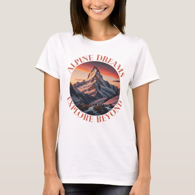 Camiseta montañas (Anverso)